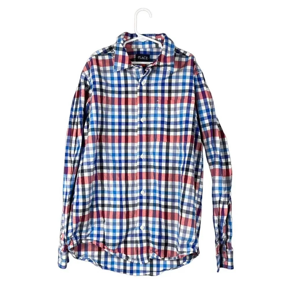 The Children's Place Boys Button Long Sleeve Shirt Size XXL